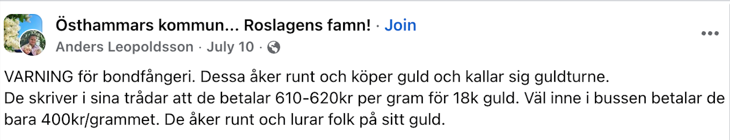 Guldturné omdöme 1